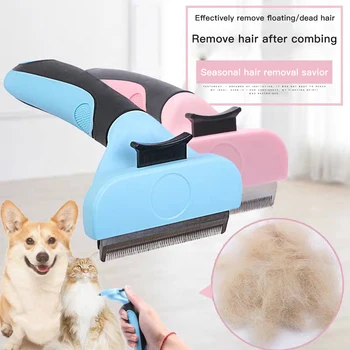 

1PCS Pet Cat Grooming Comb TPR Handhold Short Medium Hair Brush Handle Beauty Brush Accessories Comb for Cats Grooming Tool