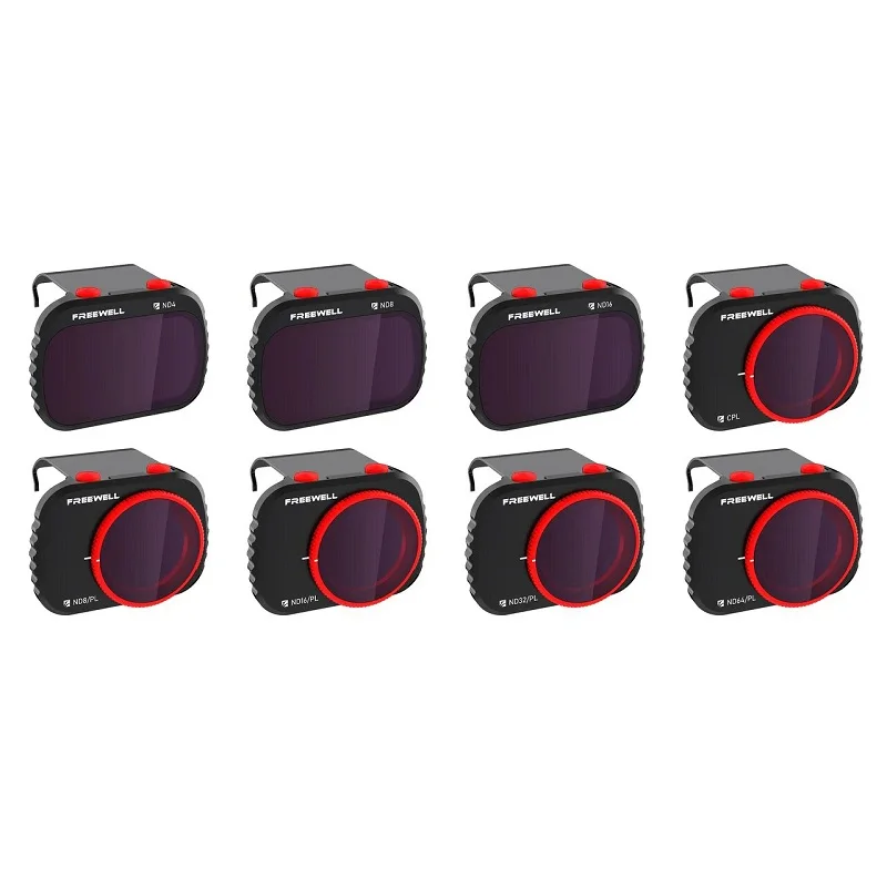 Freewell todo o dia-4k series-8 filtros de pacote compatíveis com mavic mini/mini 2 drone