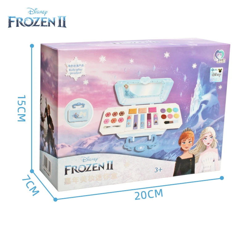 New Disney New girls frozen 2 princess elsa real Cosmetics Make up box set  snow White Beauty toys kids Christmas present gift 5
