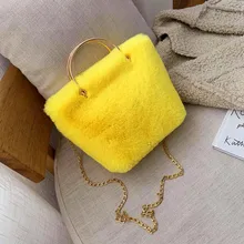 Плюшевые женские модные простые однотонные сумки, маленькие сумки через плечо, сумки через плечо для девочек, сумки-мессенджеры для женщин, Bolso Mujer