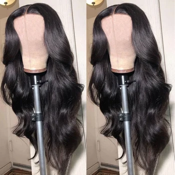 

Aircabin 30 Inch Lace Part Wigs Body Wave Glueless Brazilian Remy Human Hair 150% Density Wigs For Women