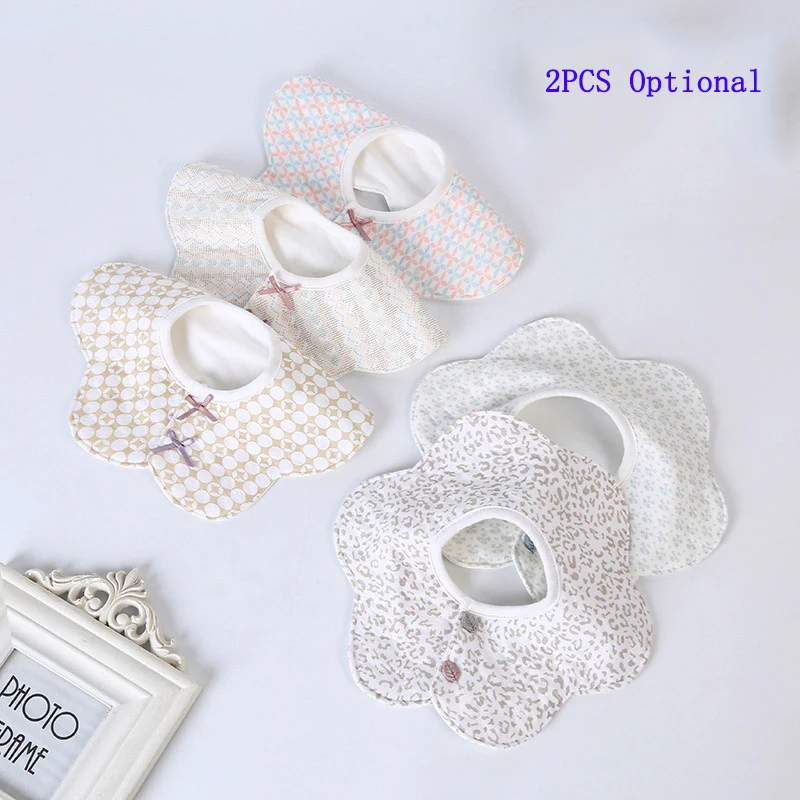 3PCS Optional Нагрудники с шестигранной печатью для малышей, 2 предмета, опционально, хлопковые Слюнявчики для новорожденных мальчиков и девочек, абсорбирующие нагрудники на 360 градусов для младенцев - Цвет: 3PCS Optional
