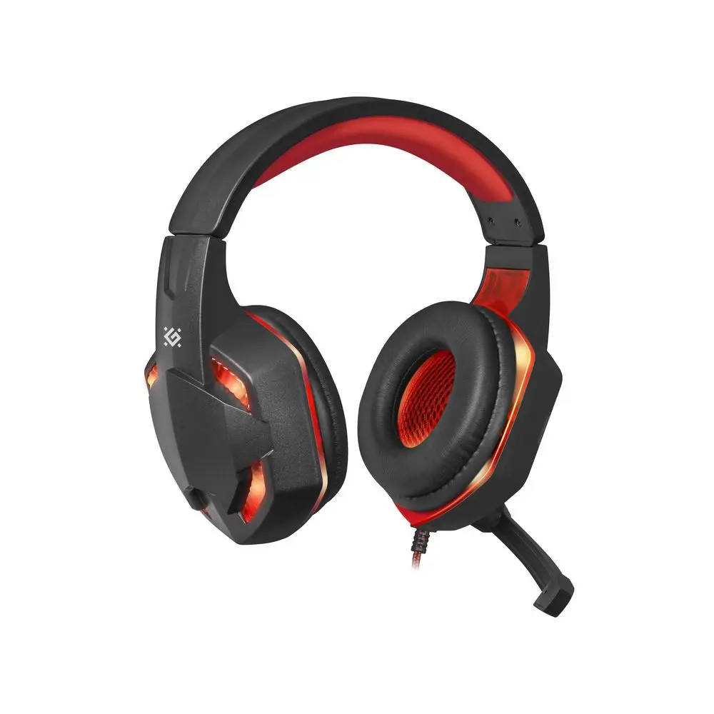 Гарнитура Warhead G-370 черный+красный, кабель 2 м