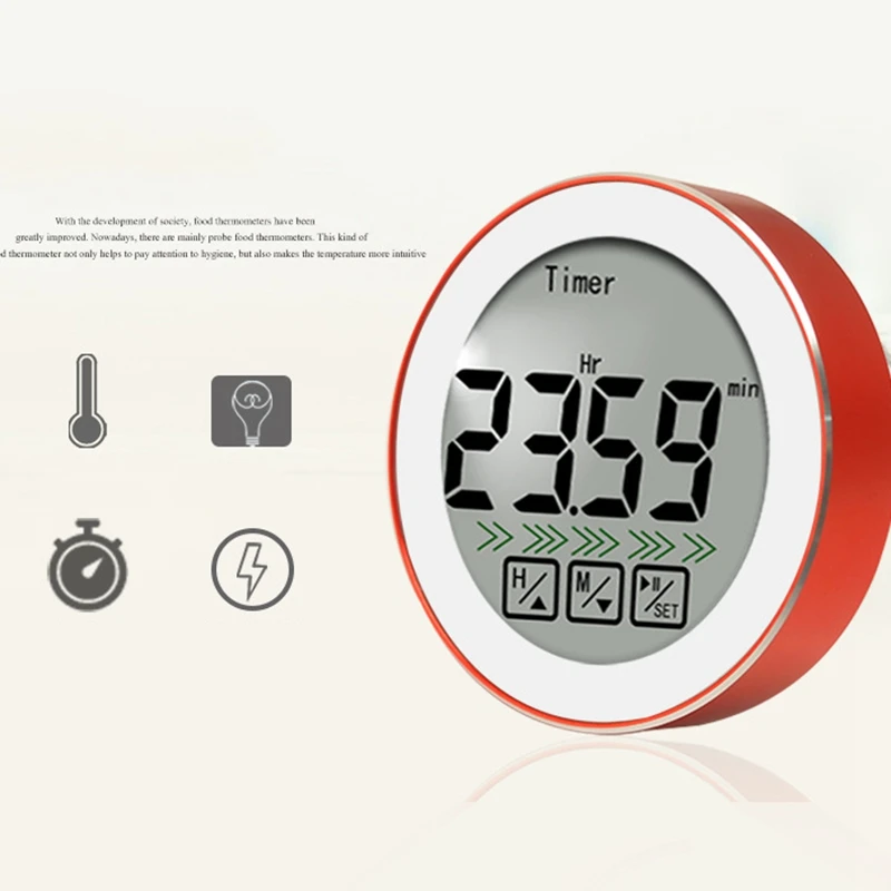  Hot Sale Digital Meat Thermometer Dual Probe Digital Instant BBQ Thermometer Clock Timer for Oven K - 4000391375293