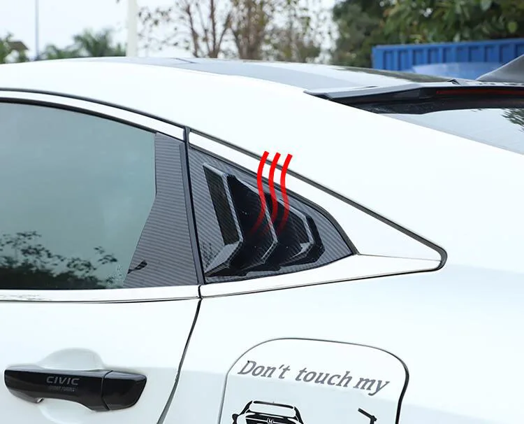 Углеродное волокно задняя затвор пианино краска на заднее окно выход крышка автомобиля аксессуары для Honda Civic 10th