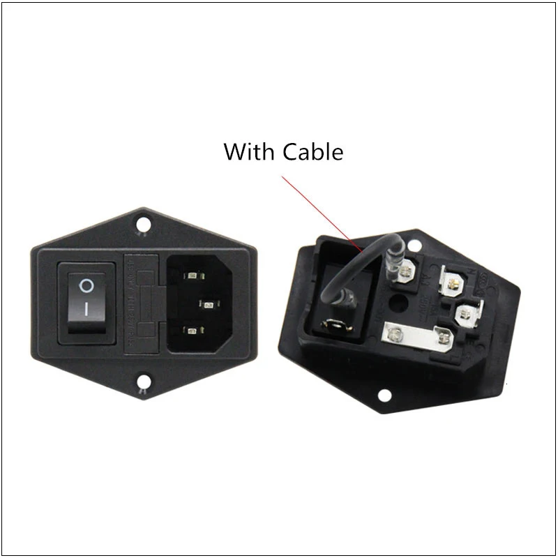 10A-250V-Power-Switch-AC-Part-For-Makerbot-For-Ultimaker-3-in-1-Fuse-Supply-Socket