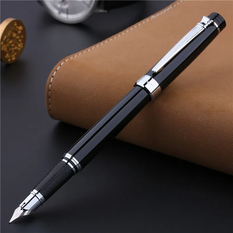 

Picasso 917 Pimio Emotion of Rome Fountain Pen Ink Pens Black with Gold / Silver Clip Gift Box Optional Business Office Gift Set