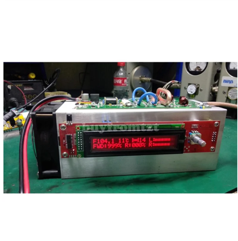 

200W Adjustable 87.5-108MHz FM Stereo Transmitter RF Power Amplifier Radio Station Ham Full Protection design