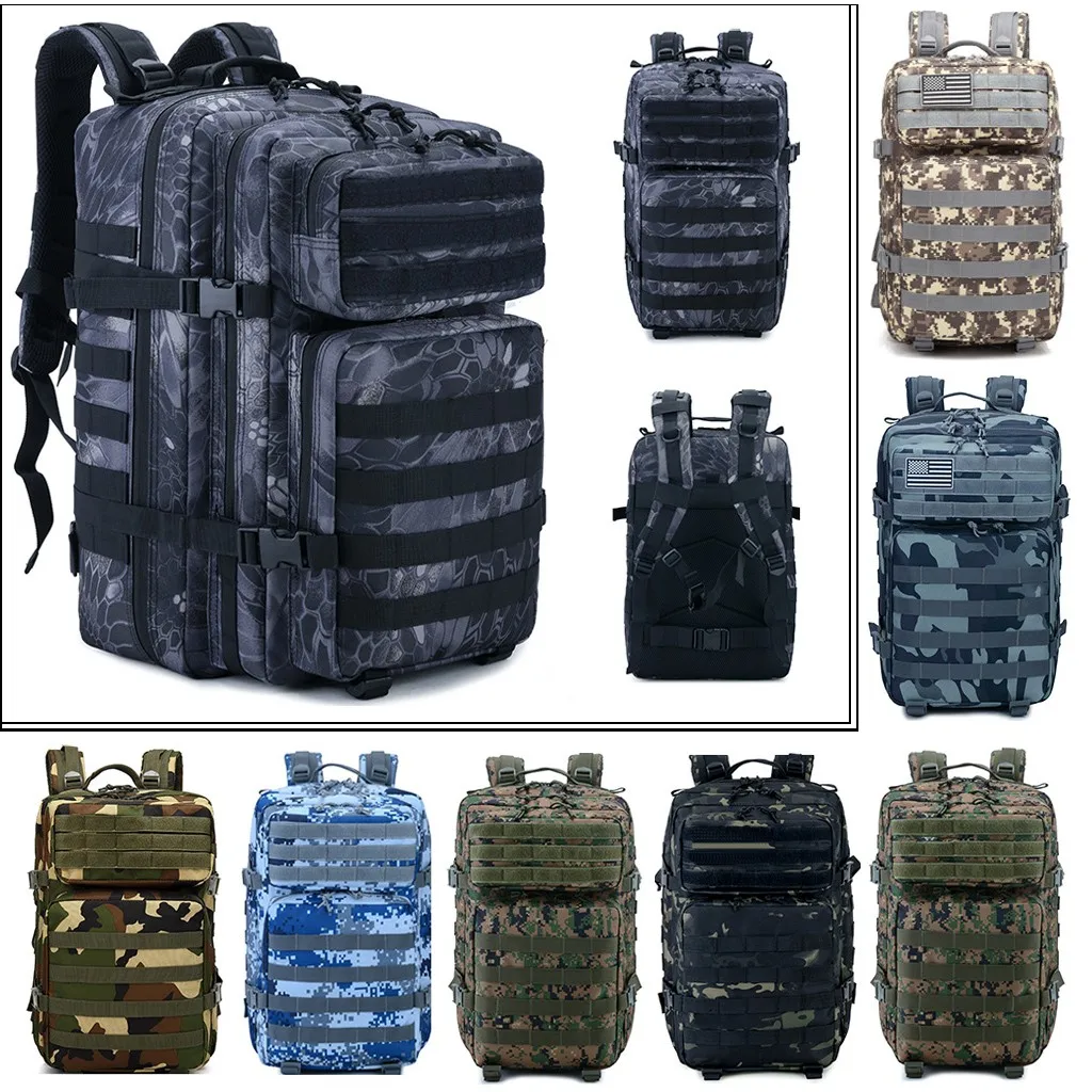 

Stylish Backpacks 2019 Backpacks Unisex Outdoor Military Trekking Rucks Men's Large Capacity Waterproof Backpacks Travel Bags
