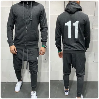 

Spring and Autumn Men's Suit Casual Sports Sweater Suit 2 Piece Sets Tracksuit Men Hooded Sweatshirt Casual Sportswear