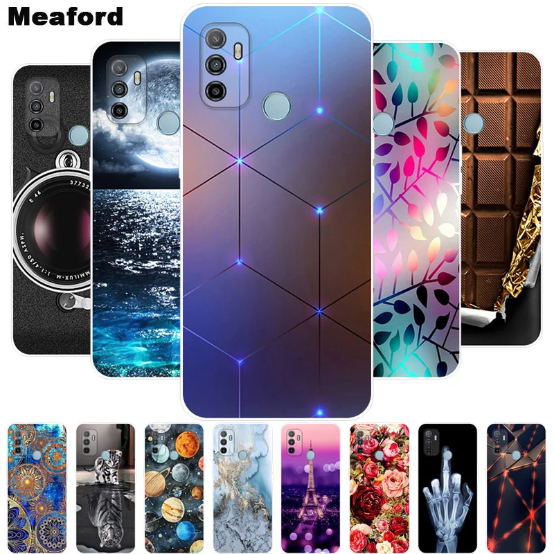 For Oppo A53S 2020 Case Shockproof Soft silicone TPU Back Cover For Oppo A53S Phone Cases for