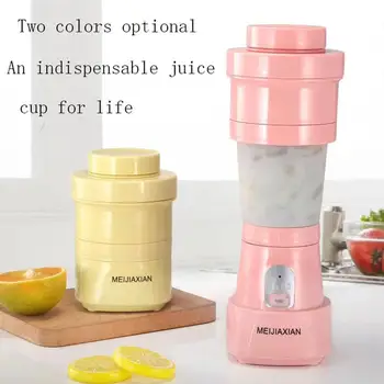 

USB Charging Collapsible Mini Juice Cup Electric Juice Machine Portable Charging Juice Machine Food Grade Silicone Stainless Ste
