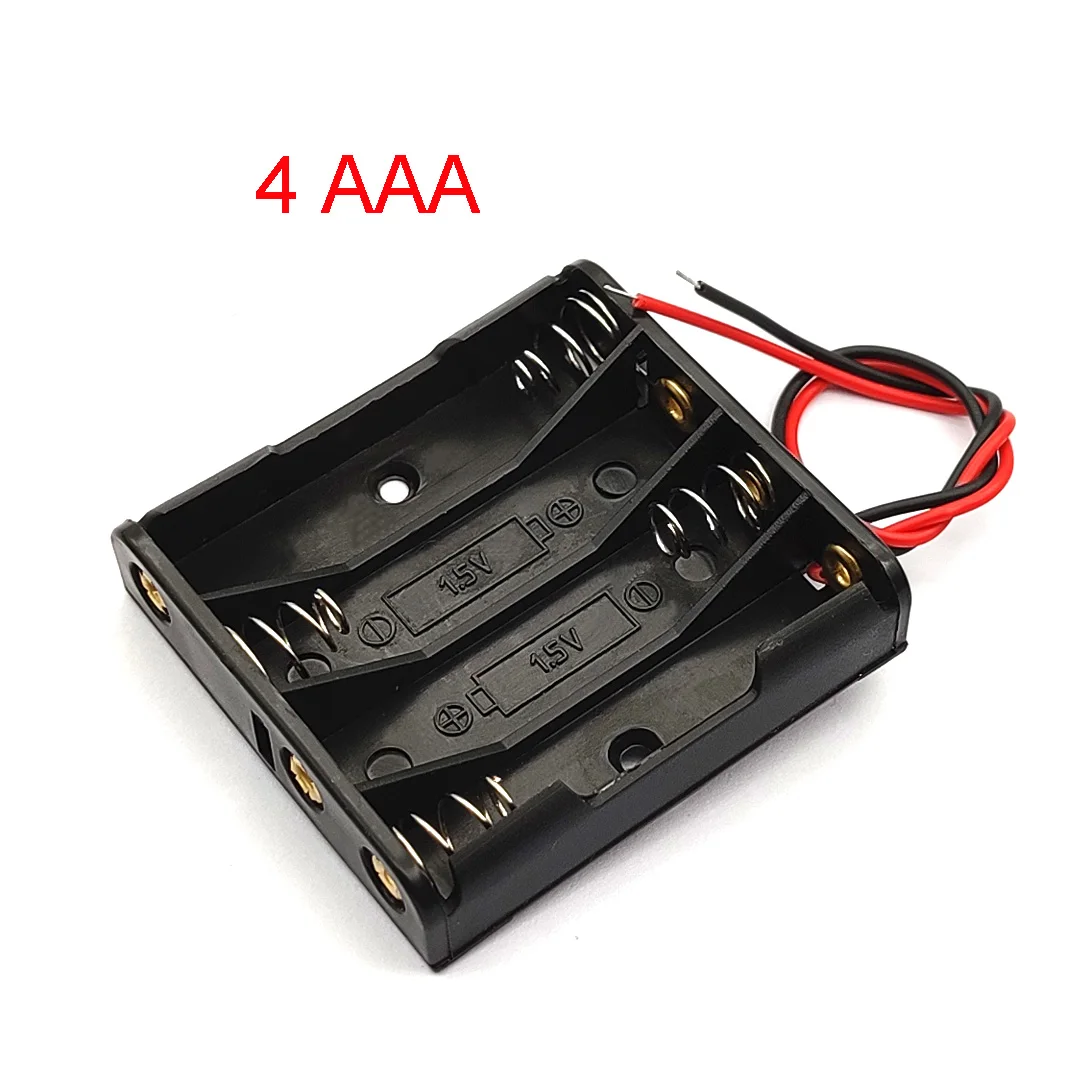 AAA Battery Case 1/2/3/4 Slot With Leads