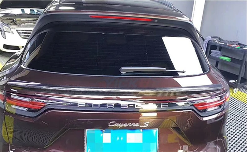 Спойлер из углеродного волокна для Porsche Cayenne крыло спойлера высокое качество модификация автомобиля аксессуары
