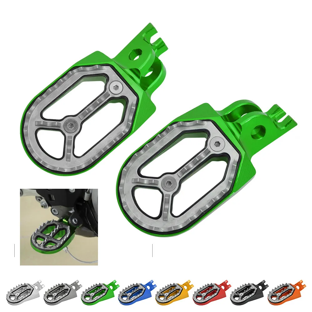 

Dirt Bike Motocross Footpeg Footrest Pedal Foot Pegs For Kawasaki KX250 KX250F KX450F KLX450R KLX 450R KX KXF 250 450 250F 450F