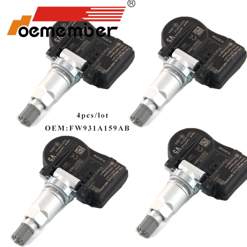 Oember 4 шт. датчик давления в автомобильных шинах FW931A159AB TPMS система мониторинга для Land Rover Discovery Range Rover Sport 433 МГц