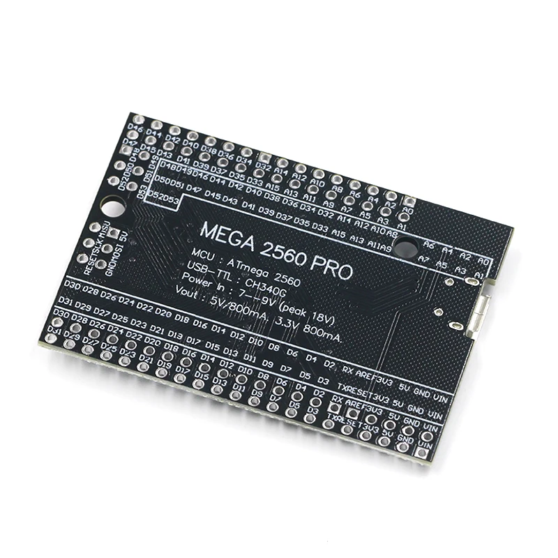Mega 2560 PRO MINI 5V(встраивание) CH340G ATmega2560-16AU с наконечниками, совместимыми с arduino Mega 2560