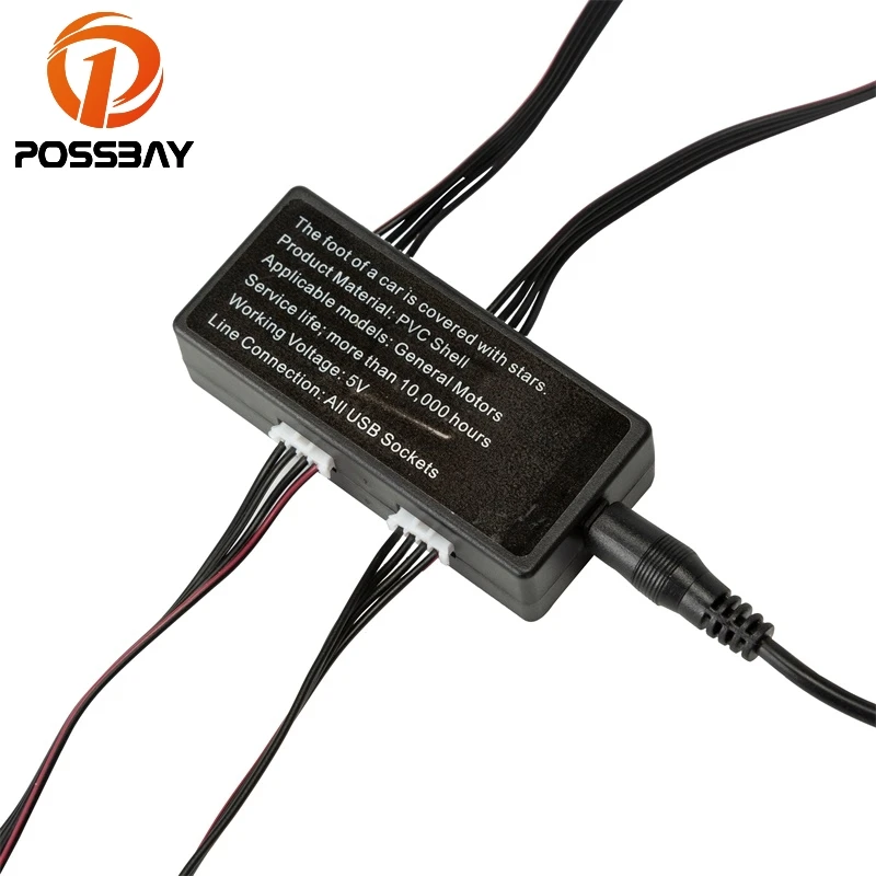Posbay светодиодный Автомобильный ножной Звездный ночной Светильник s проекционный светильник интерьерная атмосферная лампа с голосовым управлением декоративный светильник USB штекер