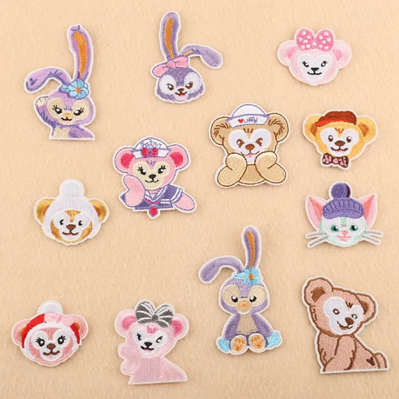 

The Animal Rabbit Repair Patch Embroidered Iron On Patches For Clothing Close Shoes Bags Badges Embroidery DIY
