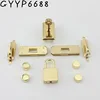 1set new rectangle eyelets lock hanger for bags hardware wholesale fashion a set of locks fittings woman bag handbags purse ► Photo 1/6