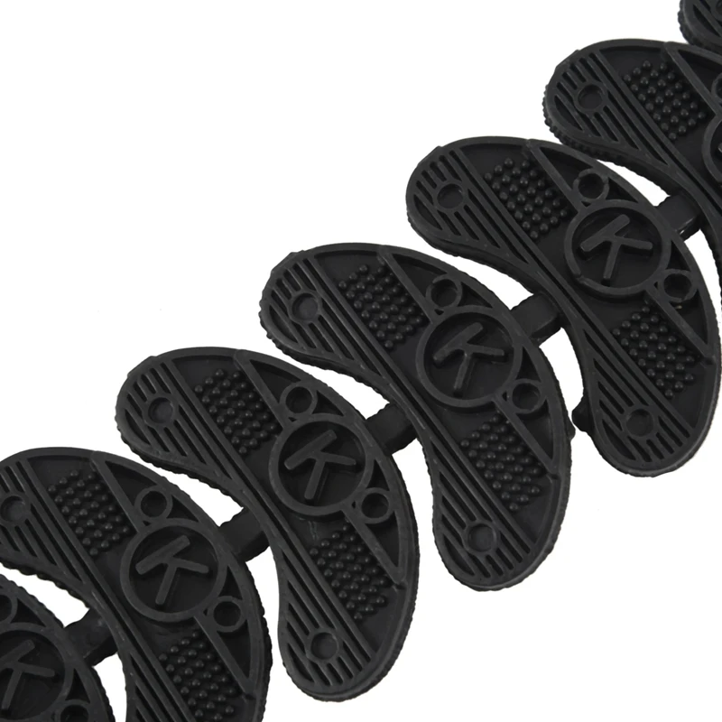 JHD-Non Slip Rubber Shoes Heels Sole Guard stickers 10Pcs Black