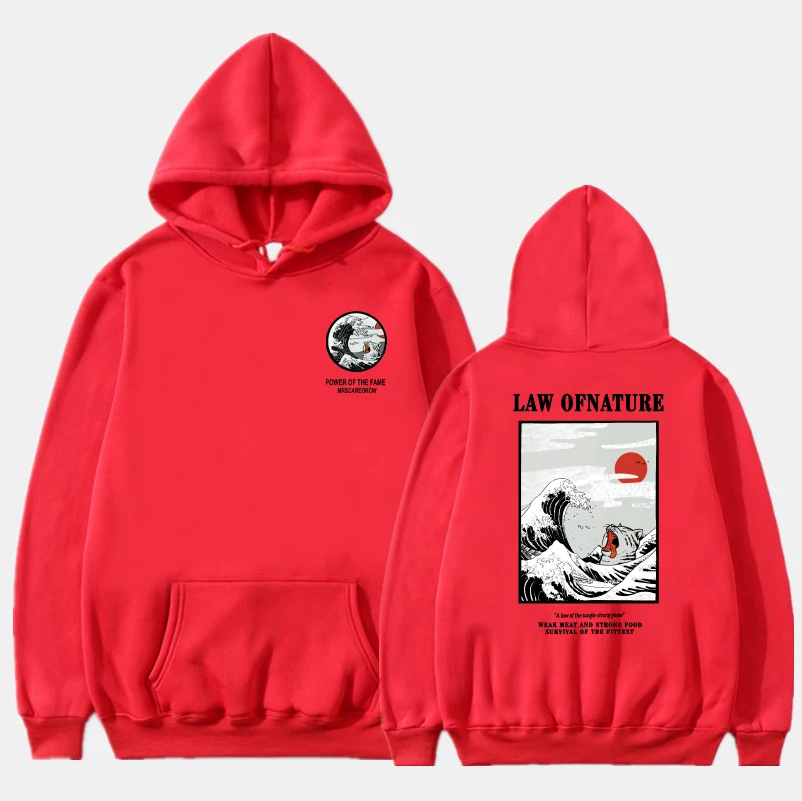 

VZFF Newest Japanese Funny Cat Wave Printed Fleece Hoodies 2019 Winter Japan Style Hip Hop Casual Sweatshirts KODAK Streetwear