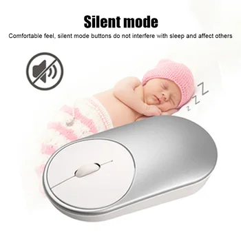 

Wireless Mouse Type C USB Two Receivers Dual-use Optical Ergonomic for Mobile Computer AS99