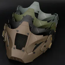 Hunting Tactical Military Mask Airsoft Paintball Outdoor Tactical Masks Shooting Half Face Protective Ca Game Hunting Masks