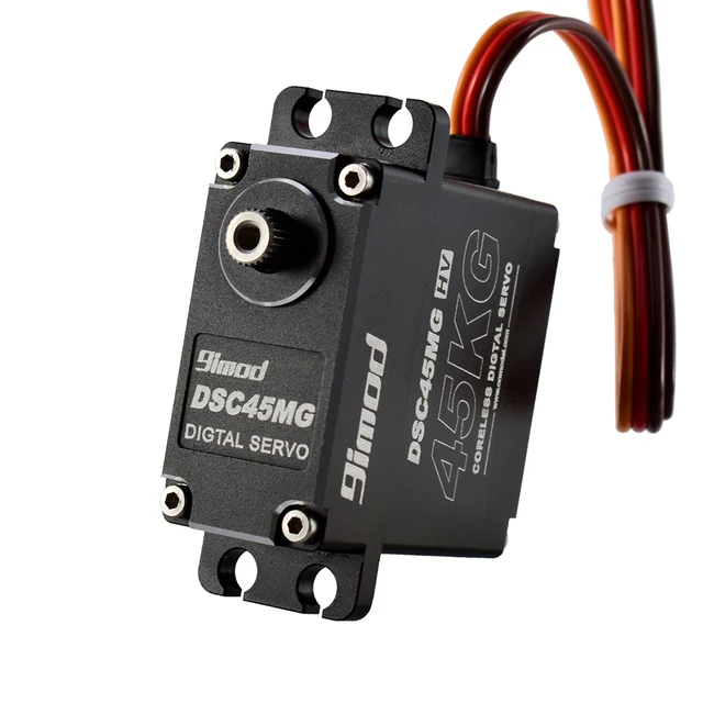 Hot 9imod Waterproof Servo DSC45MG 45KG 120 Degree Aluminum Case Digital Metal Gear HV Coreless Servo for RC Car Truck 2