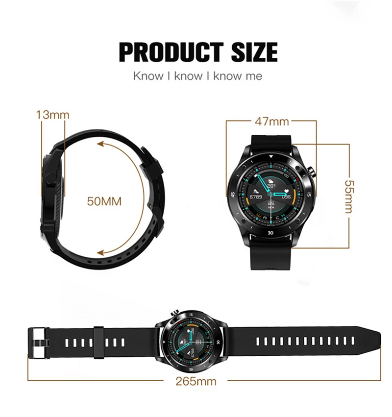 Relógio inteligente masculino, smartwatch com bluetooth, monitoramento