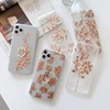 LOVECOM For iPhone 12 Pro Case Finger Ring Clear Phone Case For iPhone 12 11 Pro XS Max XR X 7 8 Plus Soft IMD Leaf Back Cover ► Photo 3/6