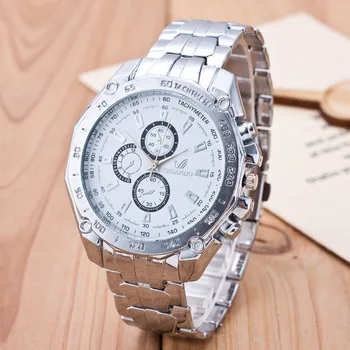 

supply hot style selling runescape three-eyed six stitches steel strip in watch men adopt business quartz watch