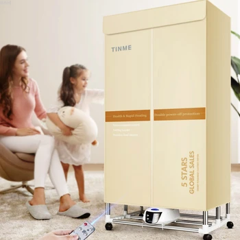 

220V 50HZ 1500W Household Folding Clothes Dryer Mute Warm Air Clothes Drying Remote Control Dryer Portable Clothes Dryer 560L