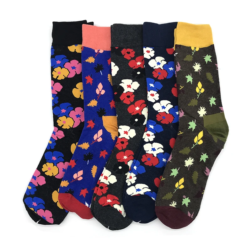 VPM, Подарочная коробка, цветные мужские носки из чесаного хлопка, деловые носки Harajuku, крутые Черные Серые сетчатые носки Тетрис, 5 пар/лот - Цвет: v35-2opp