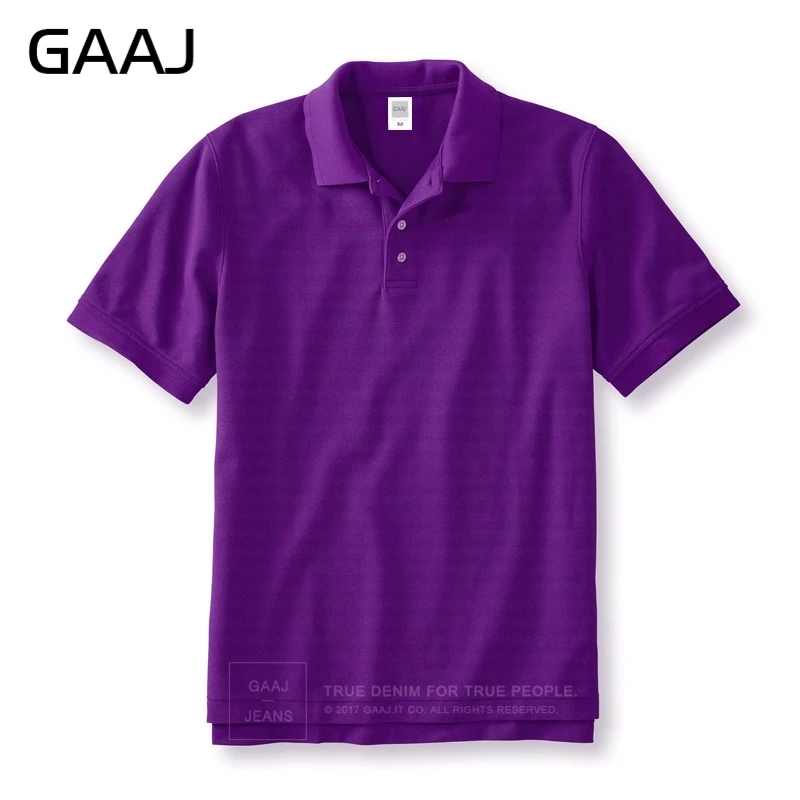 Purple GAAJ, женская рубашка поло, 100 хлопок, летняя мода, короткий рукав, Рубашки, Топы для женщин, фиолетовая Роза, размера плюс, 2XL, 3XL, поло для женщин, s GWP01 - Цвет: Purple