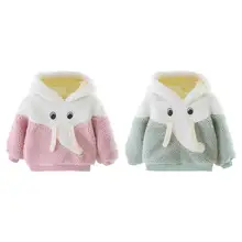 Прочное пальто для маленьких девочек; износостойкое модное флисовое зимнее хлопковое пальто для отдыха с длинными рукавами и рисунком для маленьких девочек