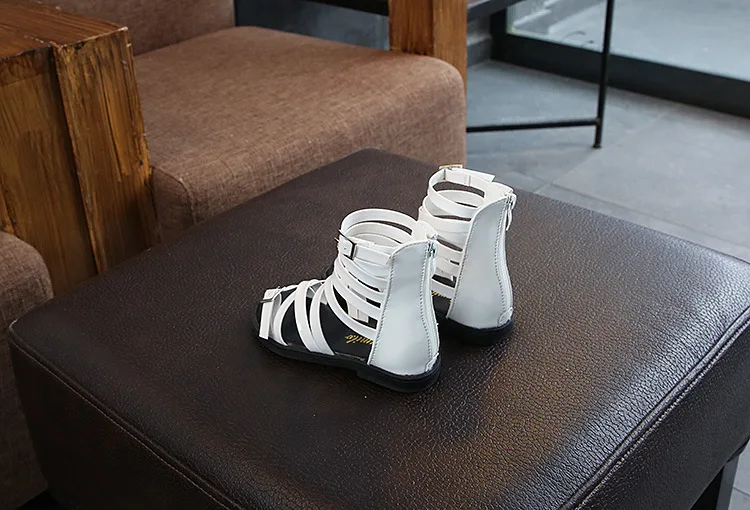 summer High-top children's sandals Cool boots girls fashion wild open toe flat princess sandals kids casual beach shoes