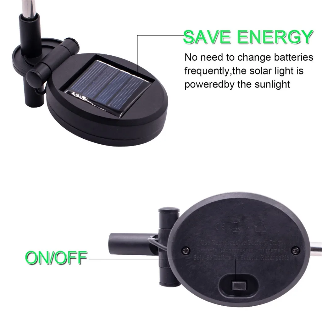 2019 светодиодный солнечный свет круглые уличные светильники садовая дорожка двор