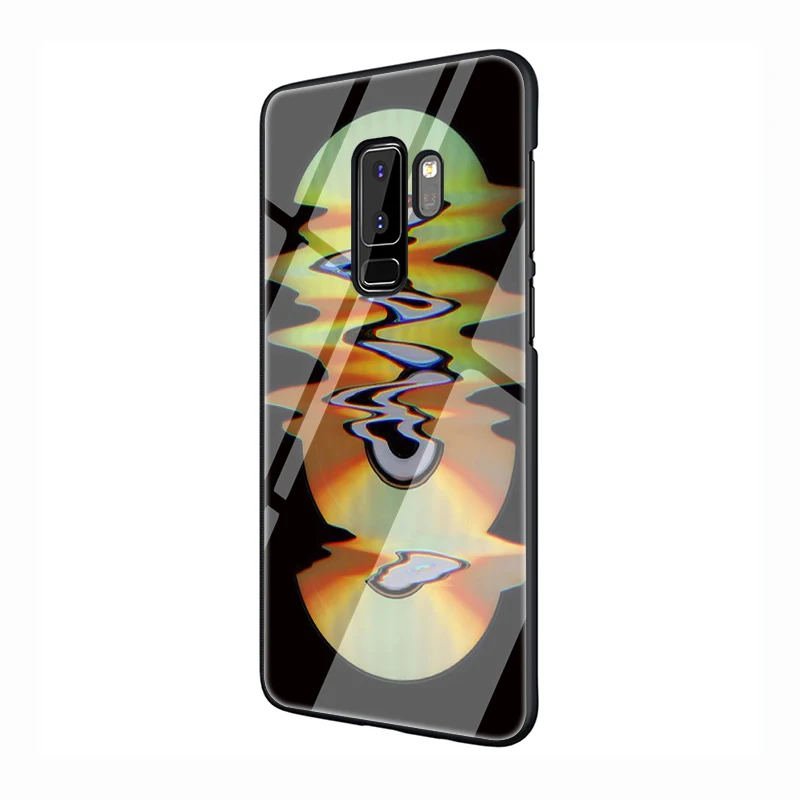 EWAU абстрактные глюк закаленное Стекло чехол для телефона для samsung S7 край S8 S9 S10 Note 8, 9, 10, плюс A10 20 30 40 50 60 70 - Цвет: G4
