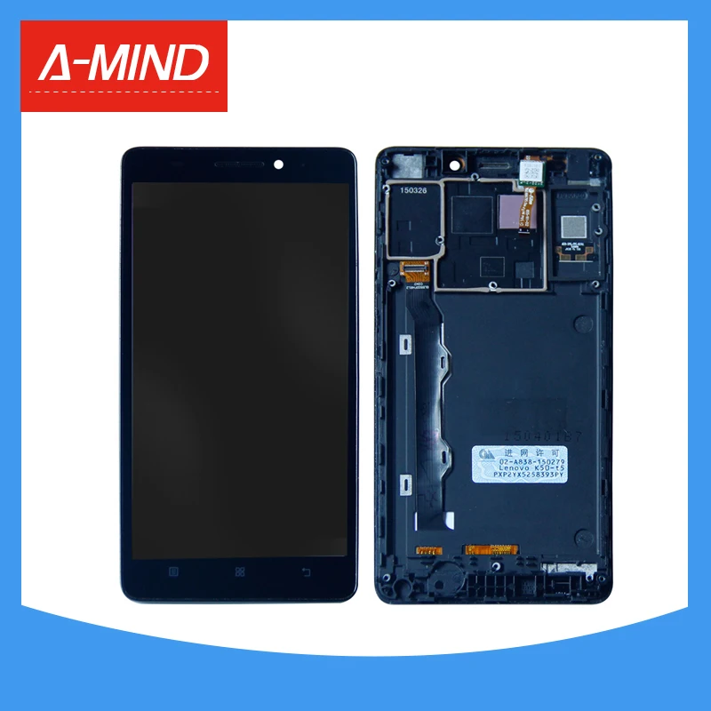 Для Lenovo K50 K3 Note K50T ЖК-дисплей дигитайзер сенсорный экран в сборе + рамка | Мобильные