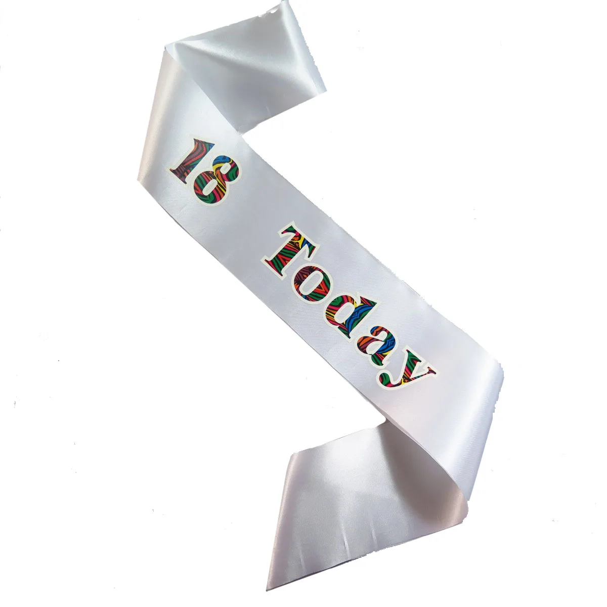 Ruban Blanc Drole Colore Impression Femmes Ceinture Hommes Joyeux Anniversaire 18 21 30 40 50 Princesse Filles Garcons Evenement Fete Pour Adulte Aliexpress