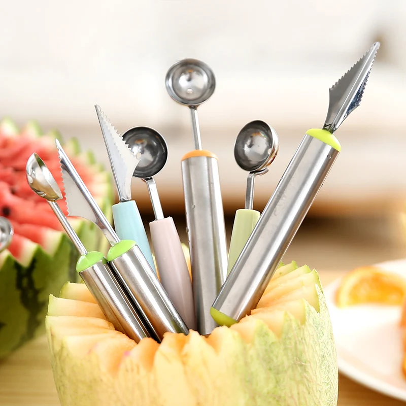 German Style 304 Stainless Steel Fruit Slicer Kitchen Gadgets DIY Fancy  Carved Fruit Plate Tool Gadget Tools Dining Bar Home