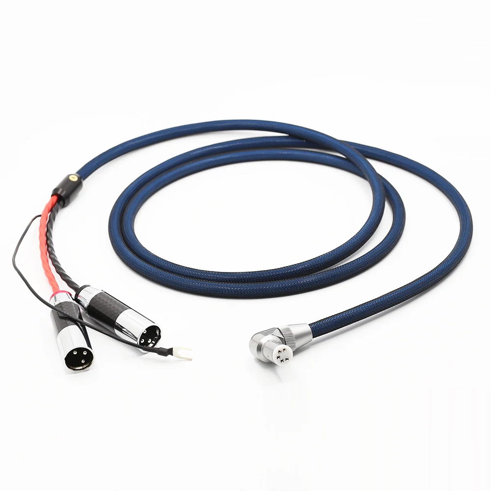 Высококачественный кабель VIBORG LC803 Tonarm прямоугольный 5 контактный DIN XLR Phono
