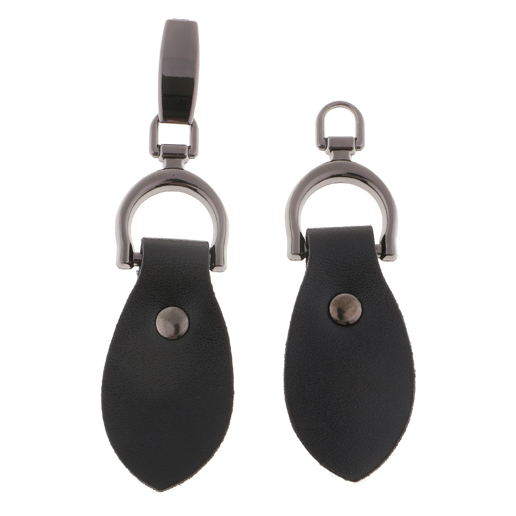 1 Pair Leather Horn Toggle Buttons Trench Duffle Coat Fastener