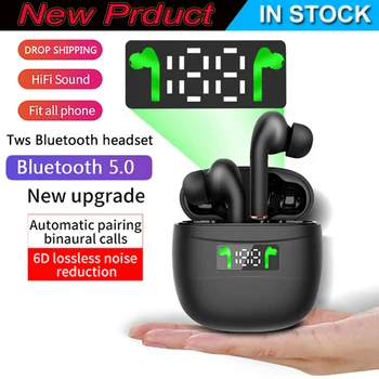 

J3 PRO TWS Wireless Headphone Bluetooth 5.2 Earphone Built-in Mic Sports Earbuds Bass LED Display Charging Case PK i9000 i90000