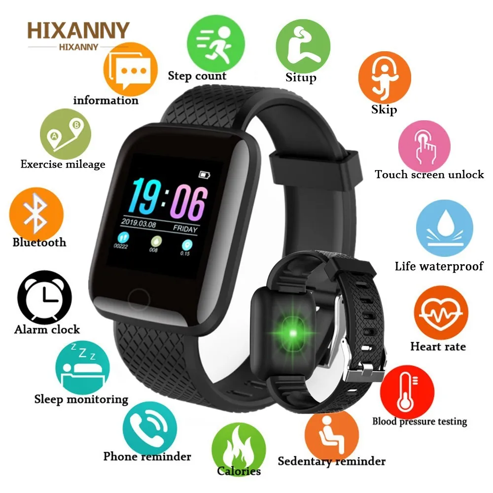 

Bluetooth Smart Watch Waterproof Men Blood Pressure Smartwatch Women Heart Rate Monitor Fitness Tracker Sport for Android IOS