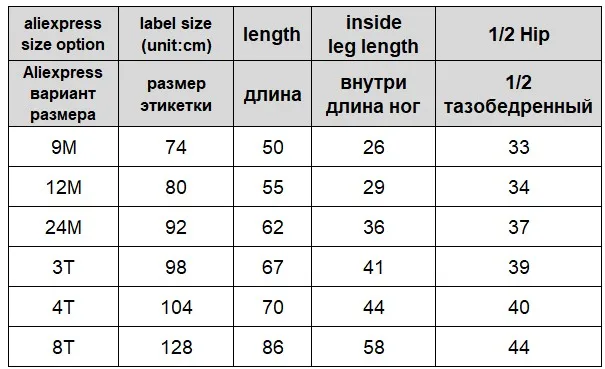 navy overalls size chart.20200203