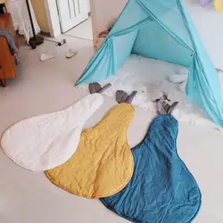 Tapis de jeu en coton doux en forme de poire pour bébé, tapis rampant, décoration de chambre 