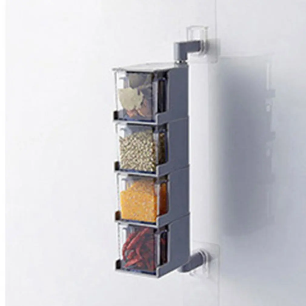 Simple Design Clear Acrylic Rotatable Kitchen E Storage Container Rack Wall Plastic Transpa Set Jar For Aliexpress E Storage Container Rack Wall