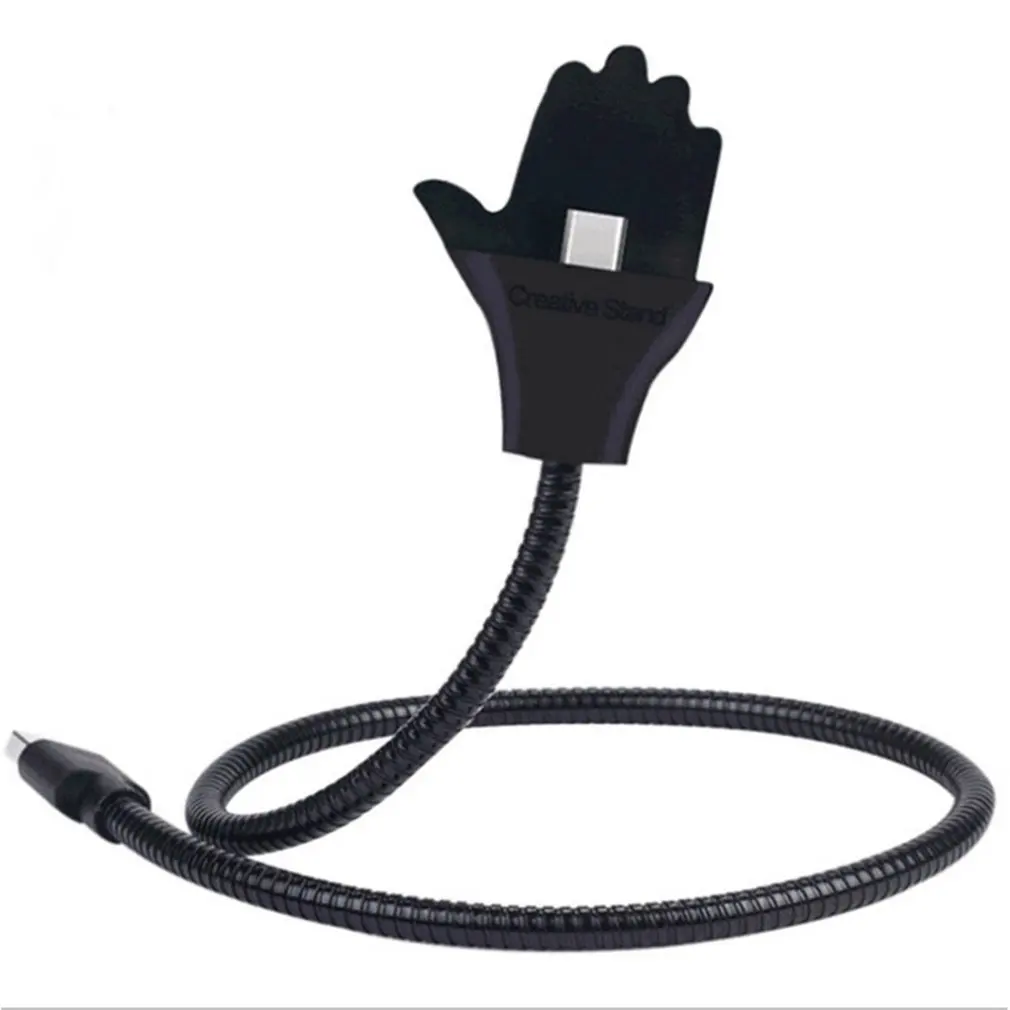 Поддержка передачи данных музыкальный интерфейс гибкий зарядный кабель держатель Usb Micro Datakabel для Apple/Letv/Android Telefoons
